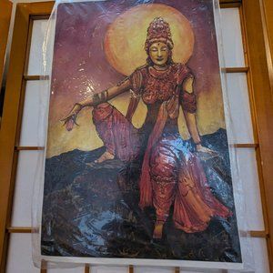 Beautiful Artist Signed Guanyin Print